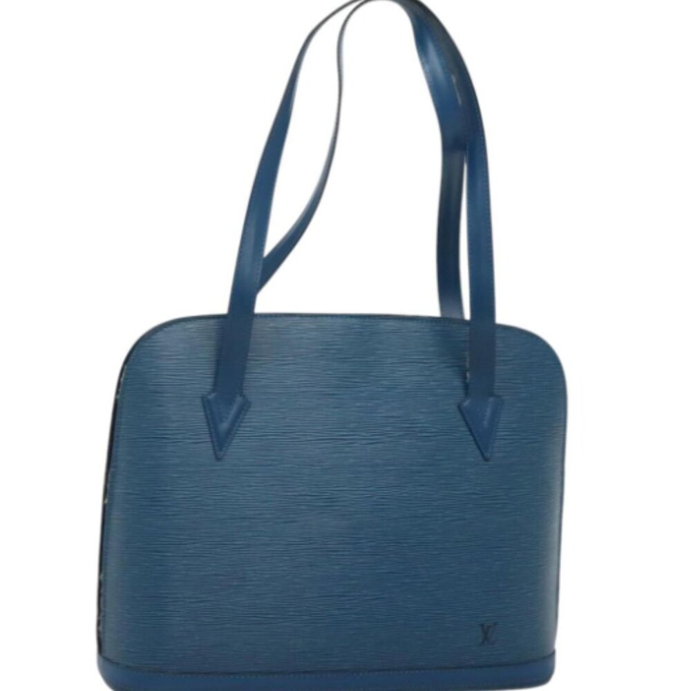 LOUIS VUITTON Epi Lussac Shoulder Bag Blue M52285 LV Auth 120256 PICTURE TO COME